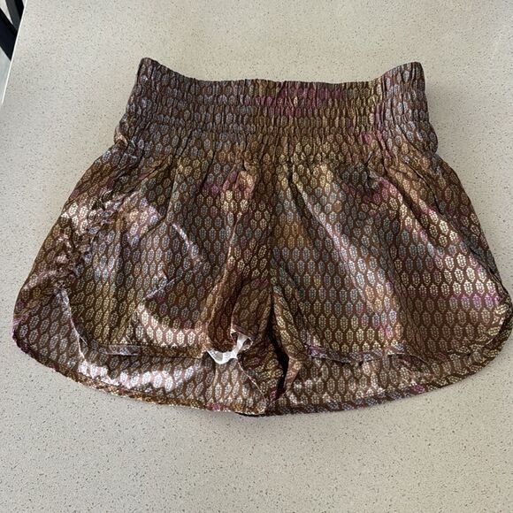 NWOT Free People Way Home Shorts Printed High Rise M Water Resistant Built Brief - Picture 9 of 13